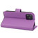 iPhone 11 Pro Cross Texture Detachable Leather Phone Case - Purple