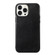 iPhone 11 Pro Genuine Leather Double Color Crazy Horse Phone Case  - Black