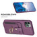 iPhone 11 Pro BF27 Metal Ring Card Bag Holder Phone Case - Dark Purple