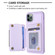 iPhone 11 Pro BF27 Metal Ring Card Bag Holder Phone Case - Purple