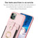 iPhone 11 Pro BF27 Metal Ring Card Bag Holder Phone Case - Pink