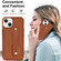 iPhone 11 Pro Wristband Vertical Flip Wallet Back Cover Phone Case - Brown