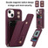 iPhone 11 Pro Wristband Vertical Flip Wallet Back Cover Phone Case - Wine Red