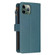 iPhone 11 Pro 9 Card Slots Zipper Wallet Leather Flip Phone Case - Green