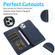 iPhone 11 Pro Calf Texture 2 in 1 Detachable Magnetic Back Cover Horizontal Flip Leather Case with Holder & Card Slots & Wallet & Photo Frame  - Blue