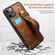 iPhone 11 Pro Suteni 215 Wrist Strap PU Phone Case - Brown