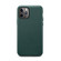 iPhone 11 Pro Lamb Grain PU Back Cover Phone Case - Dark Green