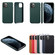 iPhone 11 Pro Lamb Grain PU Back Cover Phone Case - Dark Green