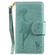 iPhone 11 Pro Woman and Cat Embossed Horizontal Flip Leather Case, with Wallet & Holder & Card Slots & Photo Frame & Mirror & Lanyard - Green