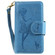 iPhone 11 Pro Woman and Cat Embossed Horizontal Flip Leather Case, with Wallet & Holder & Card Slots & Photo Frame & Mirror & Lanyard - Blue