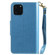 iPhone 11 Pro Woman and Cat Embossed Horizontal Flip Leather Case, with Wallet & Holder & Card Slots & Photo Frame & Mirror & Lanyard - Blue