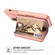 iPhone 11 Pro Zipper Wallet Card Bag PU Back Case  - Rose Gold
