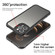 iPhone 11 Pro LESUDESIGN Series Frosted Acrylic Anti-fall Protective Case  - Black