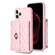 iPhone 11 Pro Horizontal Metal Buckle Wallet Rhombic Leather Phone Case - Pink