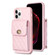 iPhone 11 Pro Vertical Metal Buckle Wallet Rhombic Leather Phone Case - Pink