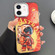 iPhone 11 Engraved Colorful Astronaut Phone Case - Small Orange