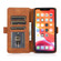 iPhone 11 Pro Retro Magnetic Closing Clasp Horizontal Flip Leather Case with Holder & Card Slots & Photo Frame & Wallet - Brown