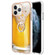 iPhone 11 Pro Electroplating Dual-side IMD Phone Case with Ring Holder - Draft Beer