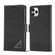 iPhone 11 Pro Forwenw Dual-side Buckle Leather Phone Case  - Black