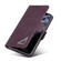iPhone 11 Pro Forwenw Dual-side Buckle Leather Phone Case  - Wine Red
