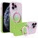 iPhone 11 Pro MagSafe Holder Gradient TPU Phone Case - Pink Green