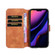 DG.MING Retro Oil Side Horizontal Flip Case with Holder & Card Slots & Wallet iPhone 11 Pro - Brown