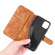 DG.MING Retro Oil Side Horizontal Flip Case with Holder & Card Slots & Wallet iPhone 11 Pro - Brown