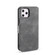 DG.MING Retro Oil Side Horizontal Flip Case with Holder & Card Slots & Wallet iPhone 11 Pro - Grey