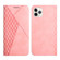 iPhone 11 Pro Diamond Pattern Splicing Skin Feel Magnetic Horizontal Flip Leather Case with Card Slots & Holder & Wallet  - Rose Gold