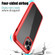 iPhone 11 Pro Double-sided Plastic Glass Protective Case  - Red