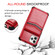 iPhone 11 Pro Flip Card Bag Copper Buckle TPU + PU Leather Back Cover Shockproof Case with Card Slots & Photo Frame - Red