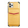 iPhone 11 Pro Flip Card Bag Copper Buckle TPU + PU Leather Back Cover Shockproof Case with Card Slots & Photo Frame - Yellow