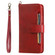 iPhone 11 Pro Multifunctional Detachable Magnetic Horizontal Flip Leather Case with Card Slots & Holder & Wallet & Photo Frame - Red
