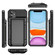 iPhone 11 Pro PC+TPU Shockproof Armor Protective Casewith Card Slot - Black