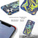 iPhone 11 Pro Laser Glitter Watercolor Pattern Shockproof Protective Case with Ring Holder  - FD4