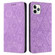 iPhone 11 Pro Ethnic Embossed Adsorption Leather Phone Case - Purple