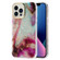 iPhone 11 Pro Electroplating Shell Texture Marble Phone Case  - Purple White B7