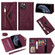iPhone 11 Pro Skin Feel Zipper Horizontal Flip Leather Case with Holder & Card Slots & Photo Frame & Lanyard & Long Rope - Wine Red
