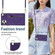iPhone 11 Pro Cross-body Zipper Square TPU+PU Back Cover Case with Holder & Card Slots & Wallet & Strap  - Purple