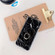 iPhone 11 Pro TPU Smooth Marble with Ring Metal Rhinestone Bracket Mobile Phone Protective Case - Gold Jade Q1