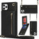 iPhone 11 Pro Cross-body Zipper Square TPU+PU Back Cover Case with Holder & Card Slots & Wallet & Strap  - Black