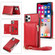 iPhone 11 Pro Square Zipper Wallet Bag TPU+PU Back Cover Case with Holder & Card Slots & Wallet & Cross-body Strap  - Red