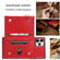 iPhone 11 Pro Square Zipper Wallet Bag TPU+PU Back Cover Case with Holder & Card Slots & Wallet & Cross-body Strap  - Red