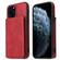 iPhone 11 Pro Calf Texture Magnetic Case  - Red