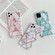 iPhone 11 Pro Plating Colorful Geometric Pattern Mosaic Marble TPU Mobile Phone Casewith Folding Bracket - White PF3