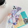 iPhone 11 Pro Plating Colorful Geometric Pattern Mosaic Marble TPU Mobile Phone Casewith Folding Bracket - Blue PF4