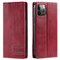 iPhone 11 Pro TTUDRCH RFID Retro Texture Magnetic Leather Phone Case - Red
