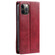 iPhone 11 Pro TTUDRCH RFID Retro Texture Magnetic Leather Phone Case - Red
