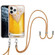 iPhone 11 Pro Electroplating Dual-side IMD Phone Case with Lanyard - Draft Beer