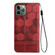 iPhone 11 Pro Football Texture Magnetic Leather Flip Phone Case  - Red